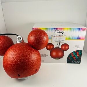 Disney Magic Holiday Mickey Mouse Motion Mosaic Hanging Projection Ornament